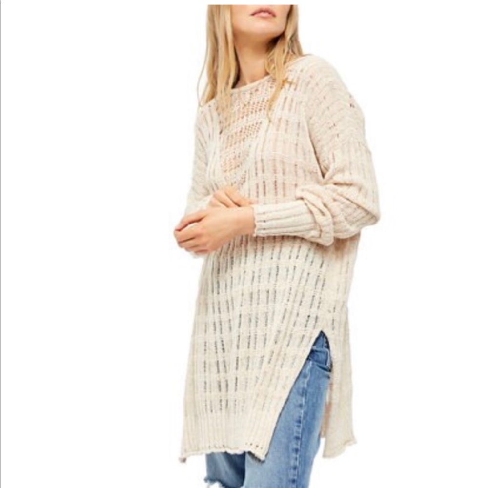 Free People-  Pretty in Pointelle Pullover